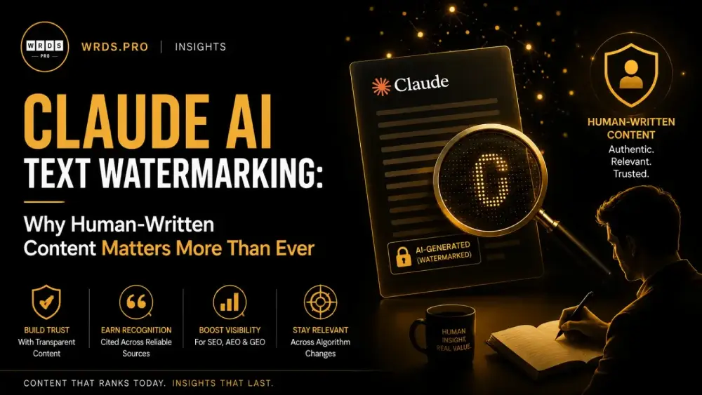 Claude AI text watermarking versus human-written content